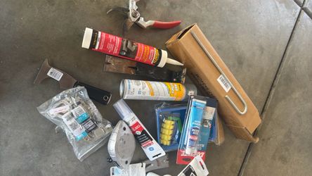 Mixed Home Repair Tools and Supplies Lot