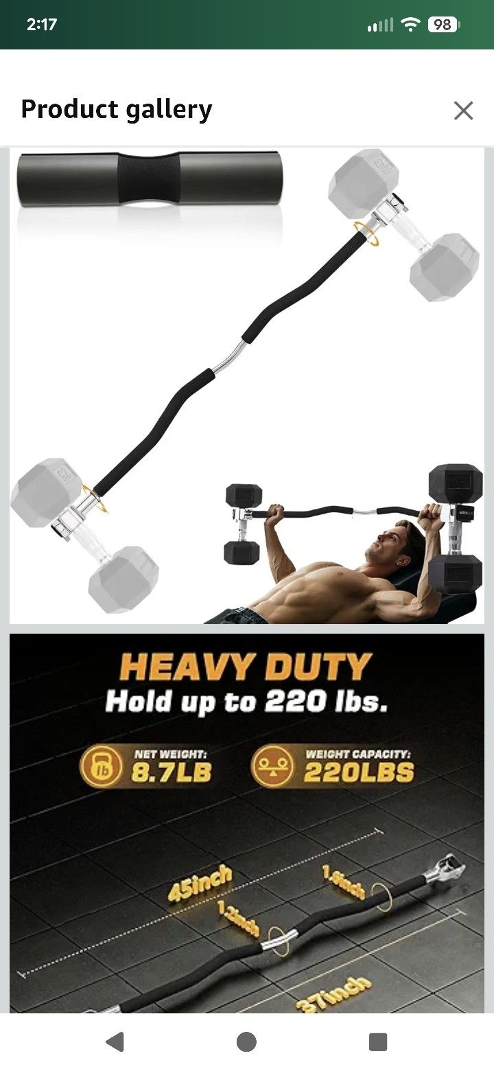 Dumbbell Barbell New Converter For Hand Weights 