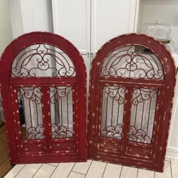 Rustic Wood & Wrought Iron Wall Decor