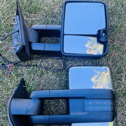Towing Mirrors GMC Chevrolet 2014 -2018 New Expandable