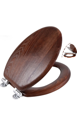 Elongated Wood Toilet Seat