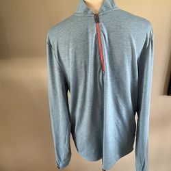 Southern Tide Pullover Men’s Medium Blue Tide to Trail 1/4 Quarter Zip Stretch