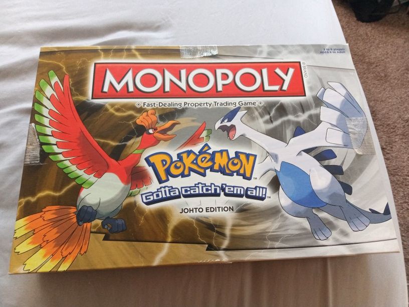 Monopoly Pokemon Johto Edition Used Sold As Parts Only