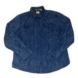 Levis Outerknown WellThread Western Collab Jacket Rare Washed Blue Button  Large