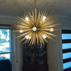 Starburst Gold Chandelier