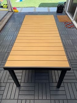 Outdoor Dining Table for 8 People (Chairs not included) - 75” x 35”