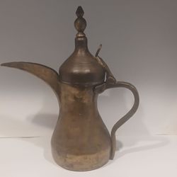 Antique Brass Arabic Coffee Pot Dallah