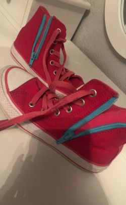 Girls Magenta Converse Size 12