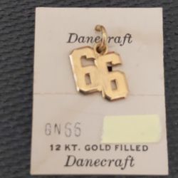 12K Gold Filled 1966 "66" "99" Charm
