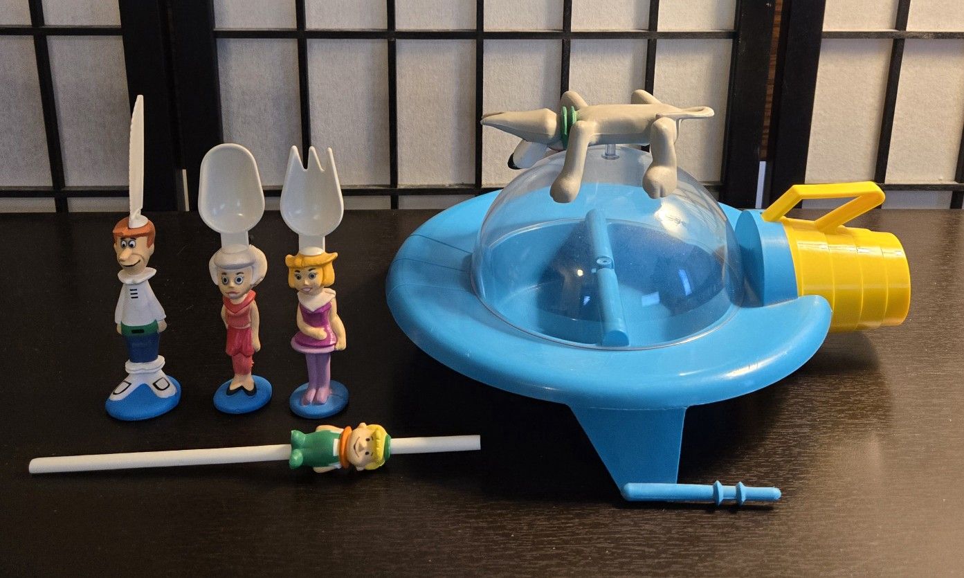 Vintage 1989 Starwares Hanna Barbara The Jetsons Dinnerware PlaySet