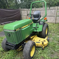 John Deere 855 Tractor  24 Horse Power Rear Wheel Drive With Locking Differential Greater Blade And Role Bar Comes With It