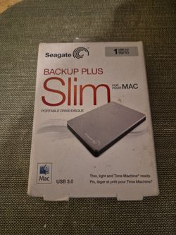 Seagate Backup Plus Slim 1TB Portable Drive for Mac