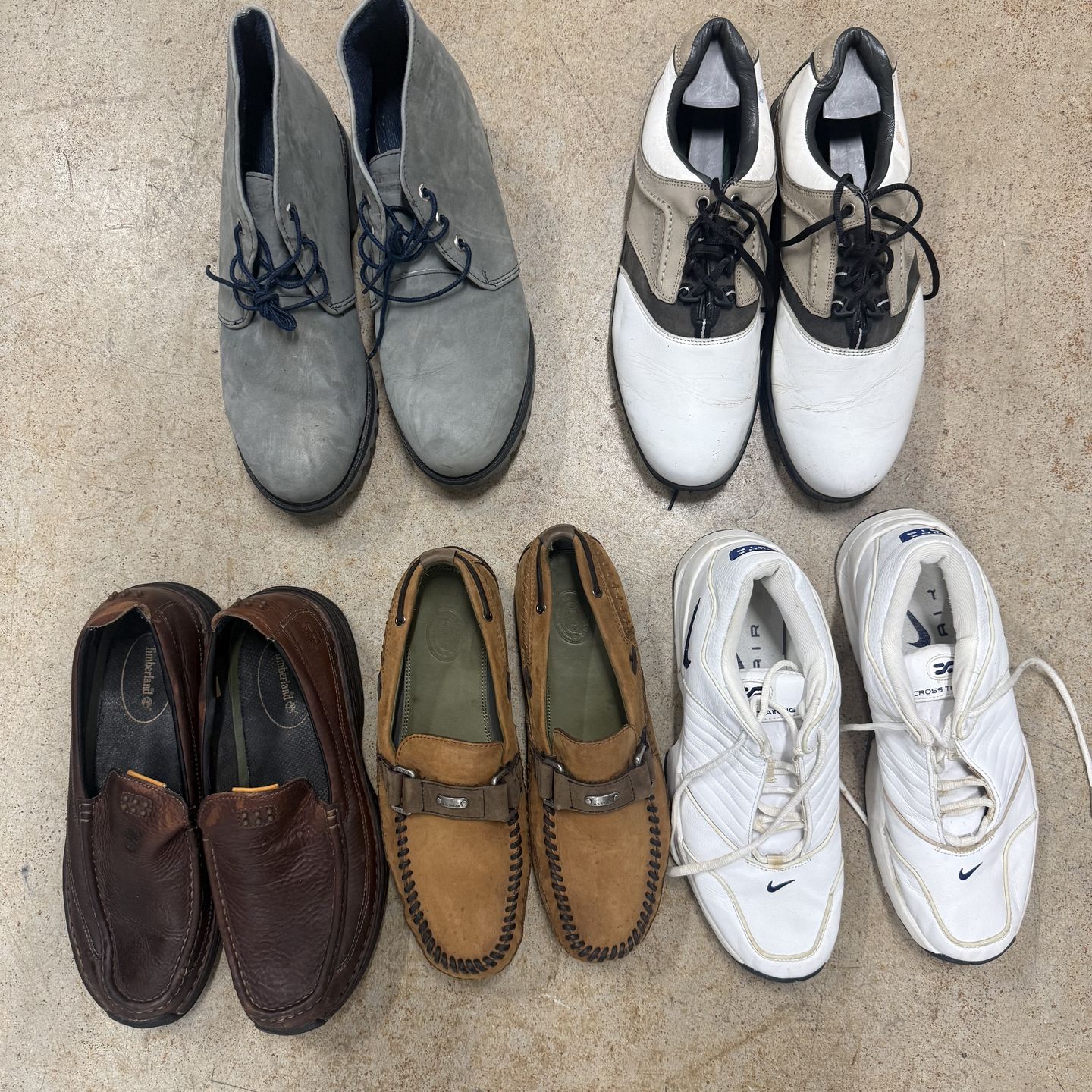 Men's Shoes Lot - Timberland, Nike & More (Size 10.5-11)