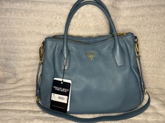Authentic Blue Prada Bag