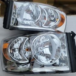 06-08 Dodge Ram Headlights Luces Micas Calaveras Faros Faroles Focos Headlamps 