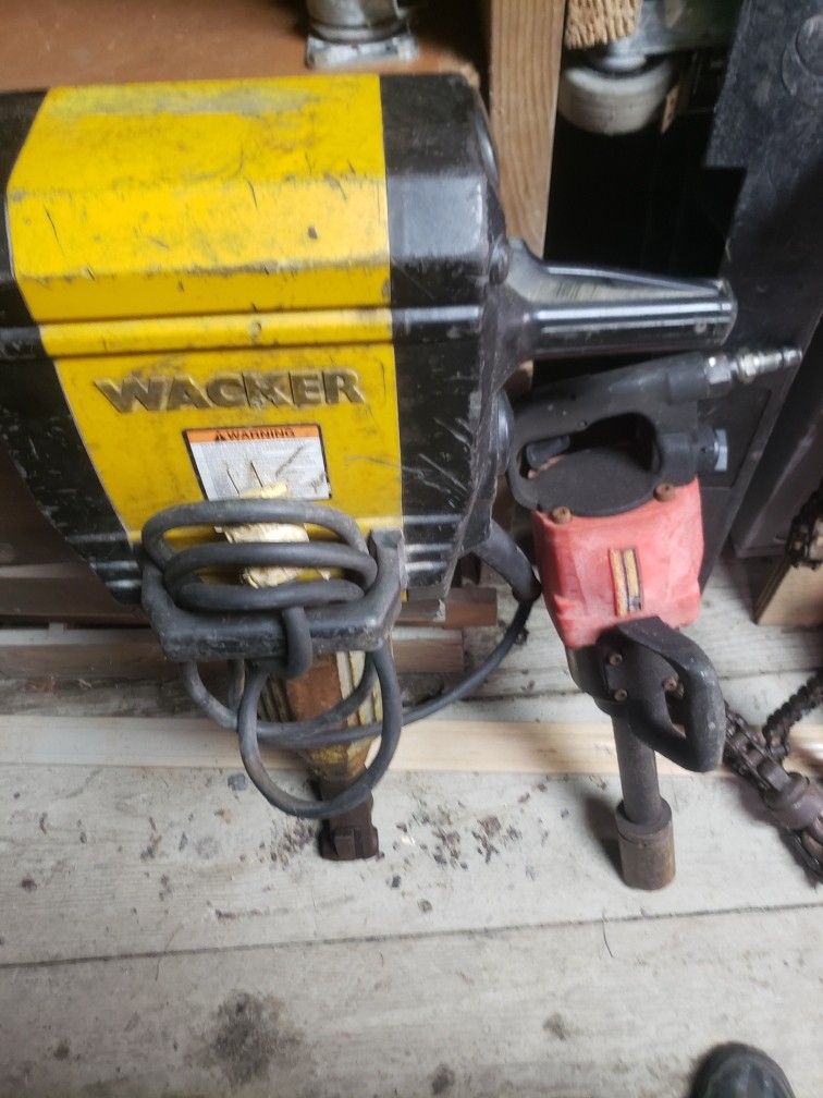 Electric Jack Hammer And 1" Impact Gun