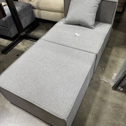 Light Gray Ottomans, Sofa Bed $100/2pcs