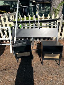 Queen metal bed frame