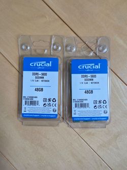 2 X 48 Gb DDR 5 Sodimms. 5600mhz