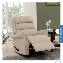 Gently used Langdale Fabric Rocker Recliner