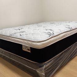 New Queen Mattress And Box Spring Bamboo