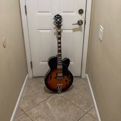 Used Ibanez AF75BS 2 Color Sunburst Hollow Body Electric Guitar