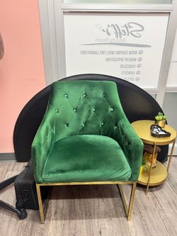 Green Velvet accent chair