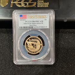 2024 S Gem Proof American Innovation Dollar Steel Plow Graded At PR69 A-8
