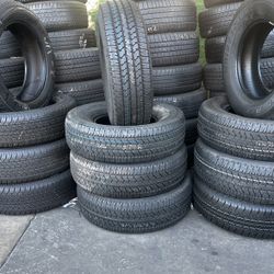 265/75R16 BRIDGESTONE AT A SET OF FOUR USED TIRES