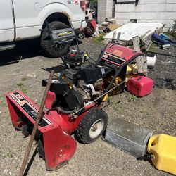 2 Snowblowers, Older, Hardy, & Repairable.