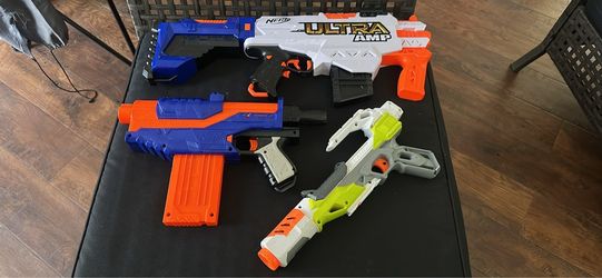 Nerf Blaster Lot - Ultra Amp, Delta Trooper, and Modulus IonFire
