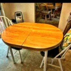 Small Kitchen Table And (2) Chairs