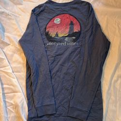 Vineyard Vines Lighthouse At Dusk Long Sleeve