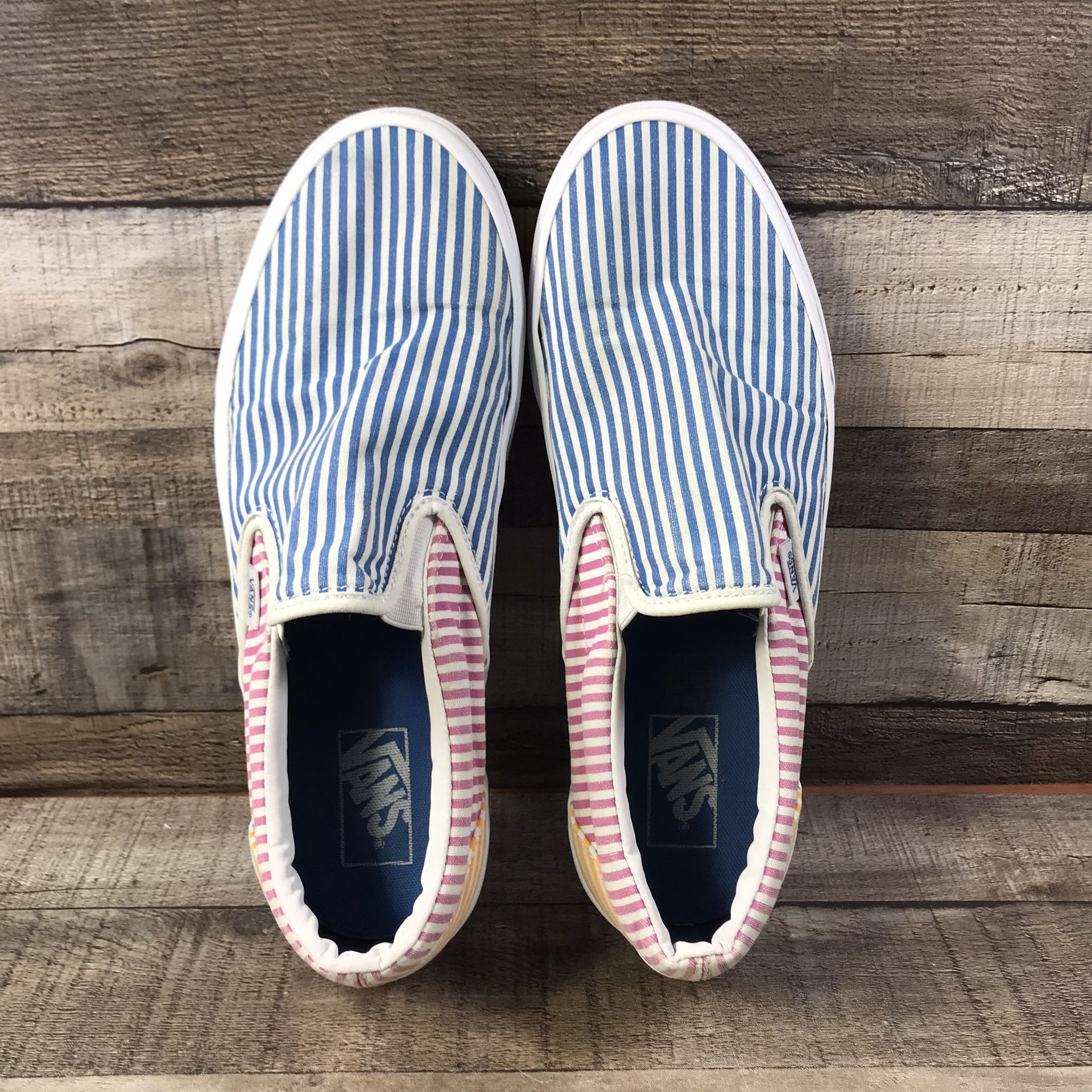 Vans Deck Club Mens Size 11 Slip On Multicolor Canvas Sneakers for Sale