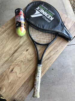 Tennis racket and bowl