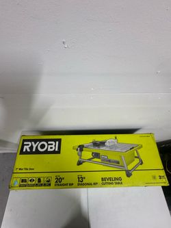 RYOBI 4.8 -Amps 7 in. Blade Corded Tabletop Wet Tile Saw