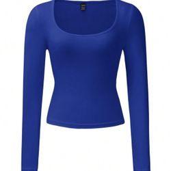 royal blue long sleeve shirt 