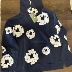 Navy Blue Denim Tear Set