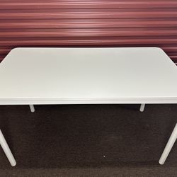 IKEA TOMMARYD WHITE METAL TABLE OFFICE HOME FURNITURE GAMING 51 1/8x27 1/2 "