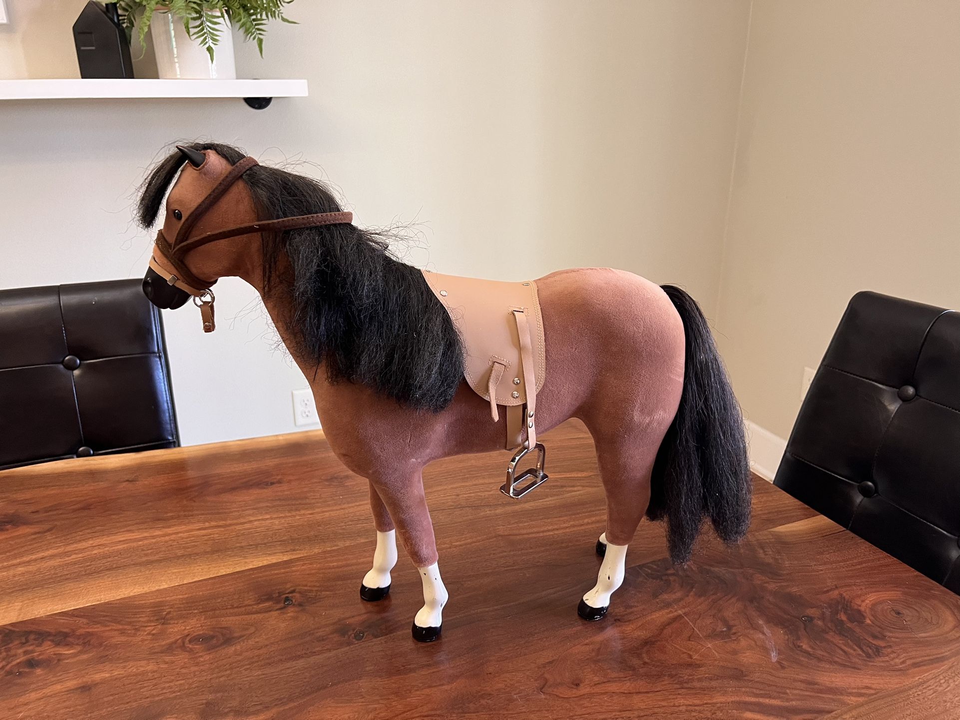 American Girl Doll - 18" Horse Brown Chestnut Saddle