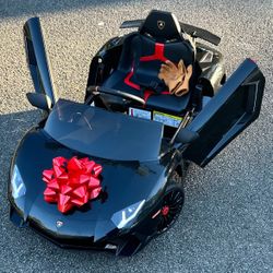 Lamborghini Aventador Battery Powered Sports Car Toy with 2 Speeds, Parent Control, Sound System  Lamborghini Aventador Battery Powered Sports Car Toy