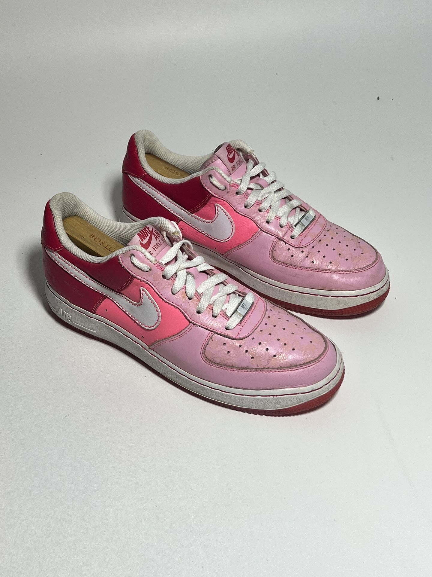 Nike Air Force 1 AF1 GS Womens Perfect Pink White Red Cloverdale Park 315115 612