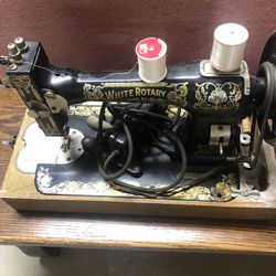 White Rotary Portable Sewing Machine 