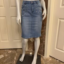 Satin Doll Jeans Skirt 💙