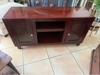 Wood TV table