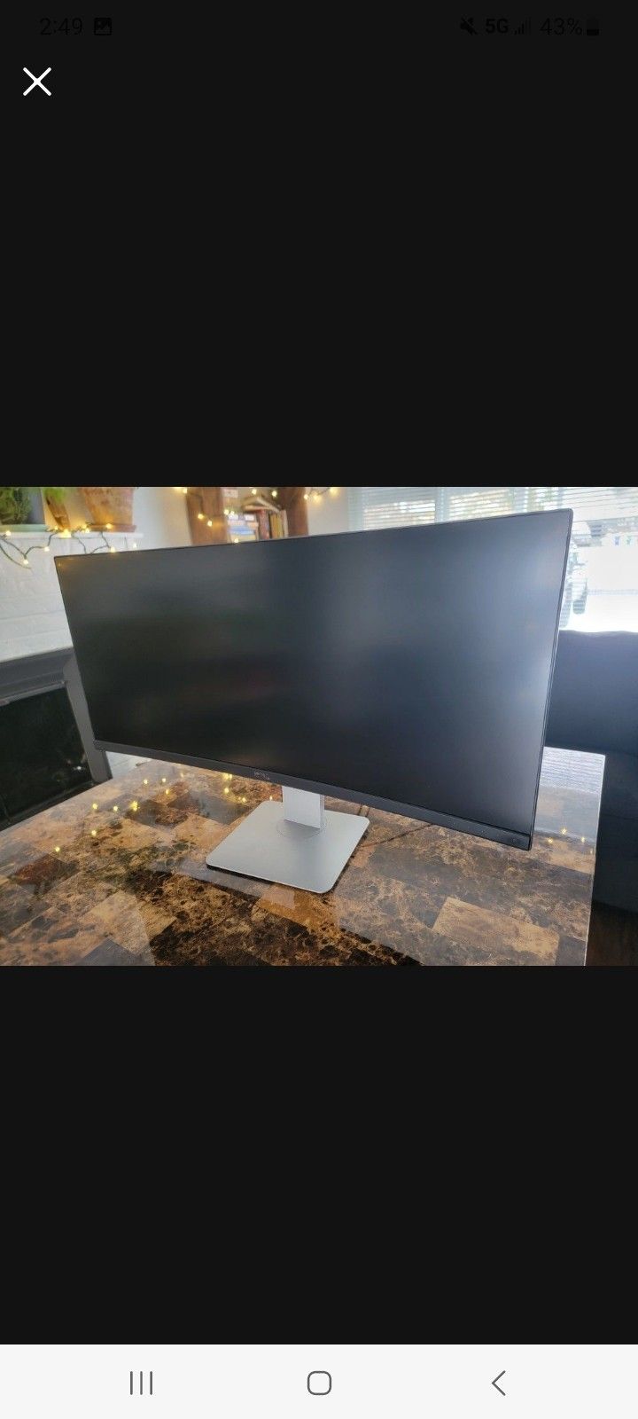 Dell monitor
34" curved