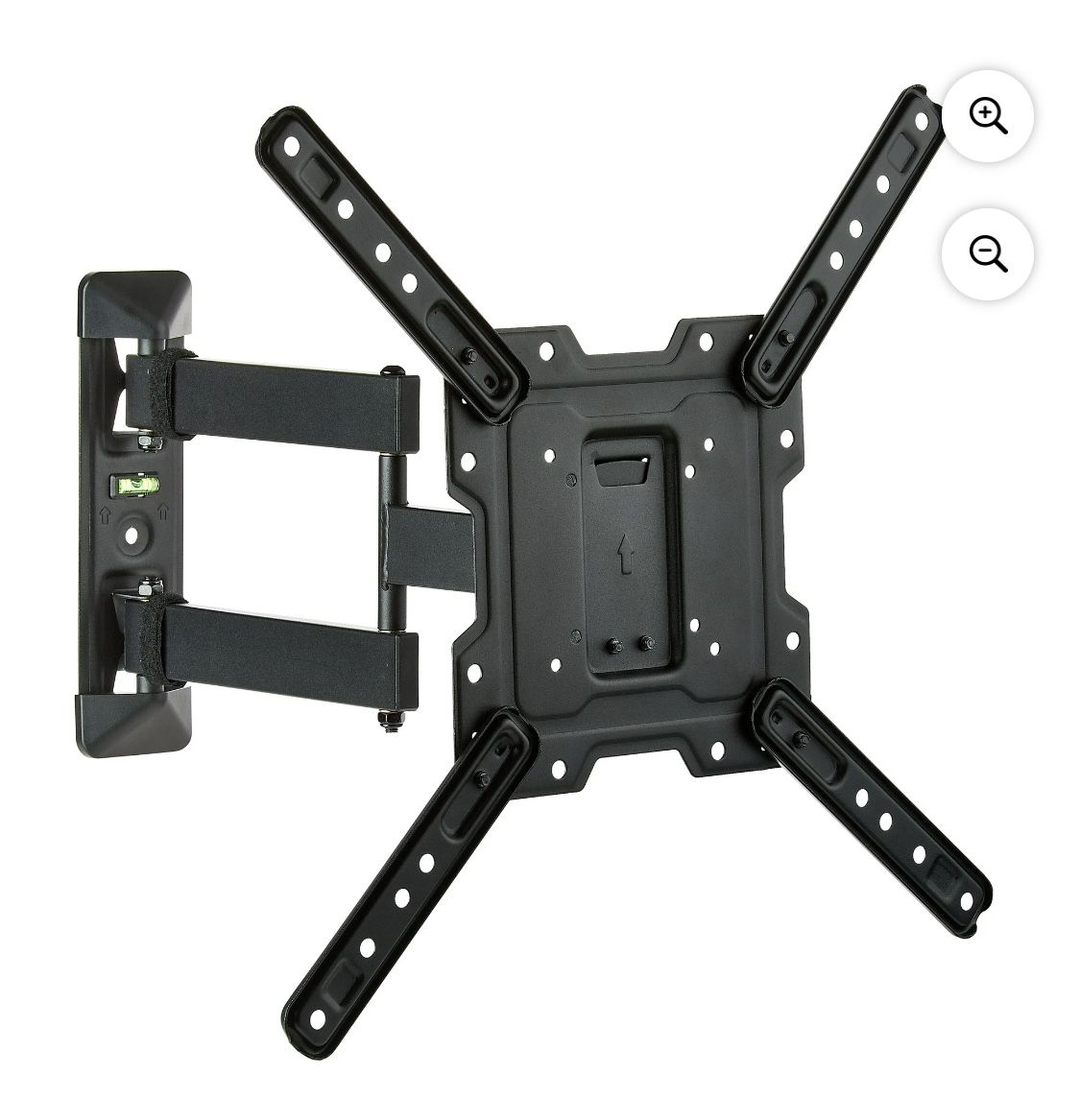 onn Full Motion TV Wall Mount for 19" to 50" TVs, UL Listed, swivel ±45°, up to +5/-15°Tilting
