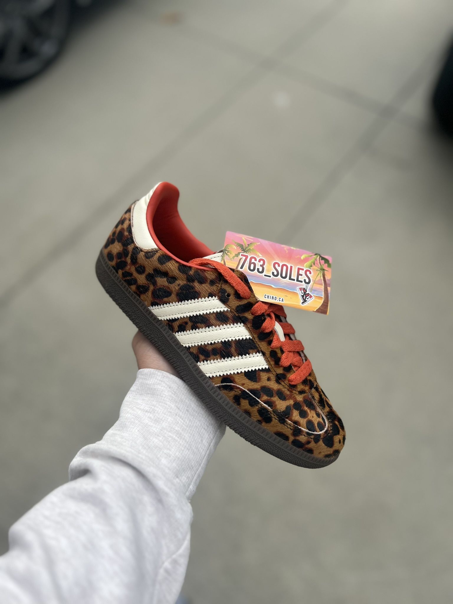 Adidas Samba Red Leopard