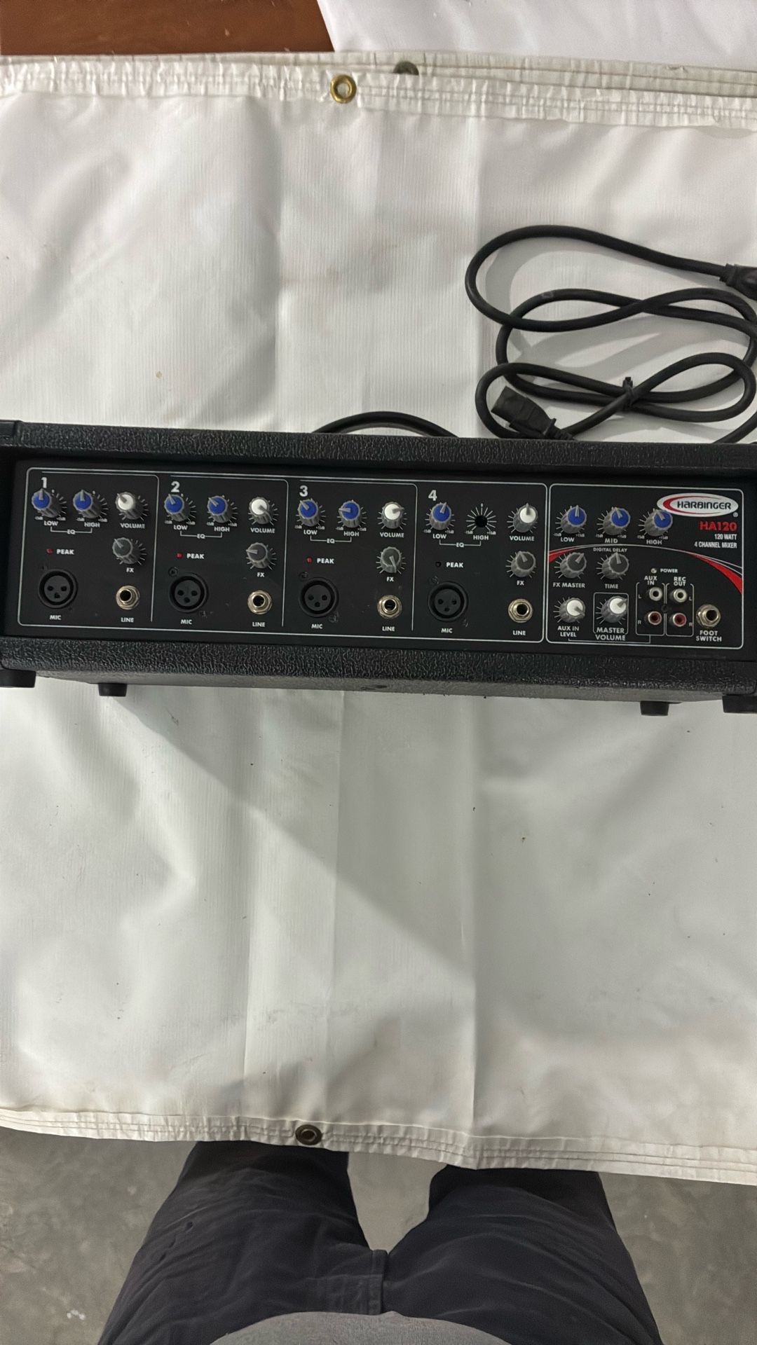 Harbinger HA120 120 Watt 4 Channel Mixer