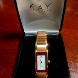 Women's Citizen Axiom Eco-Drive Diamond Rose Gold Stainless Steel Watch and Matching Bracelet